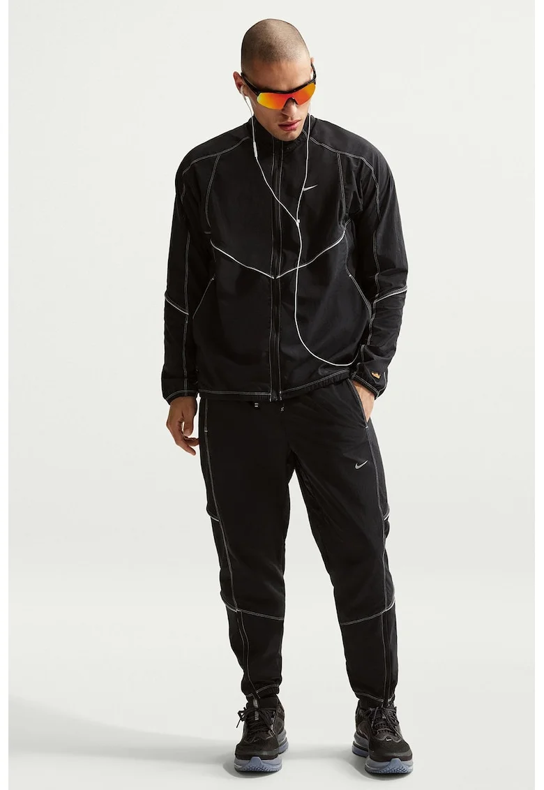 Pantaloni cu tehnologie Dri-FIT pentru fitness, Negru