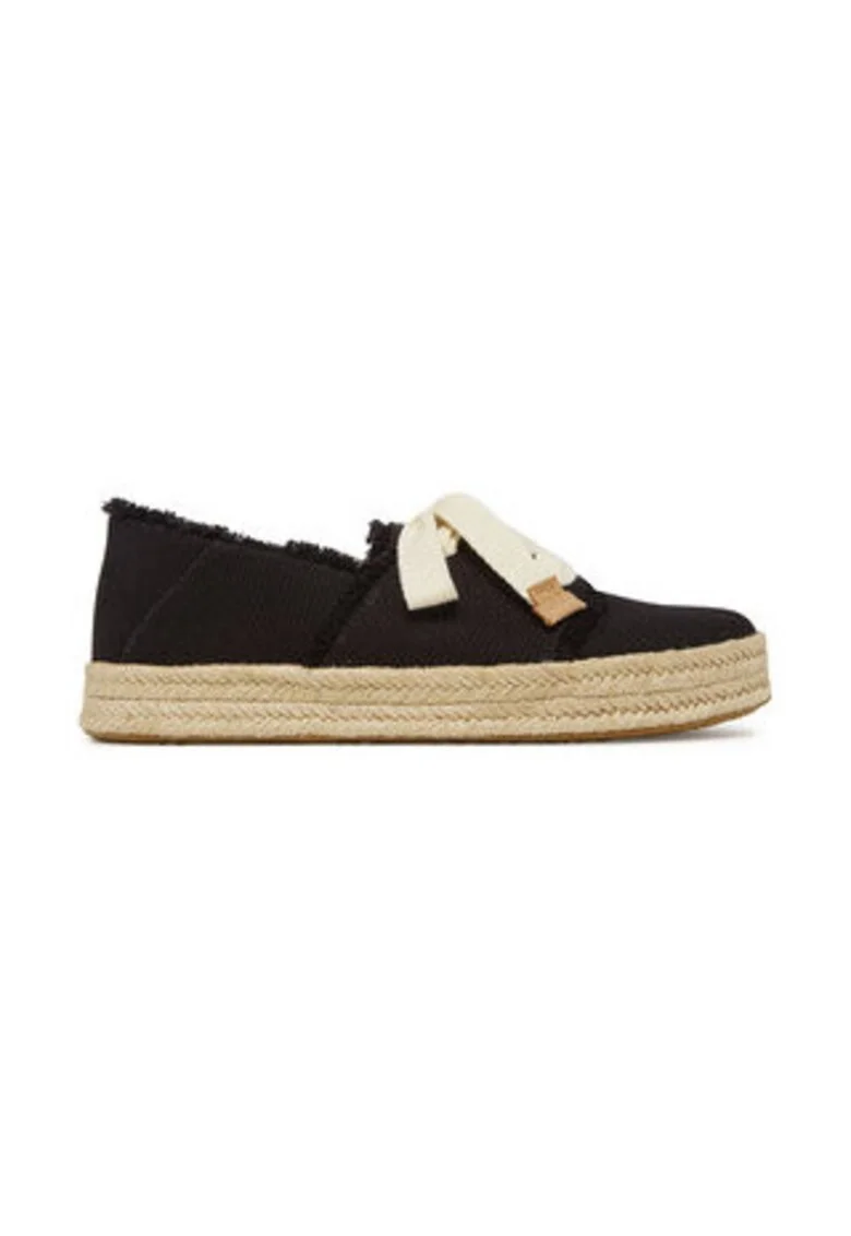 Espadrile dama,  negru, material textil,