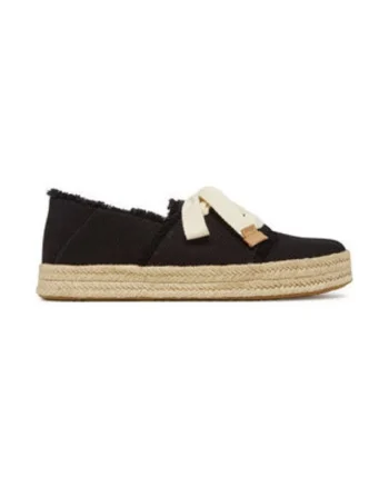Espadrile dama,  negru, material textil,