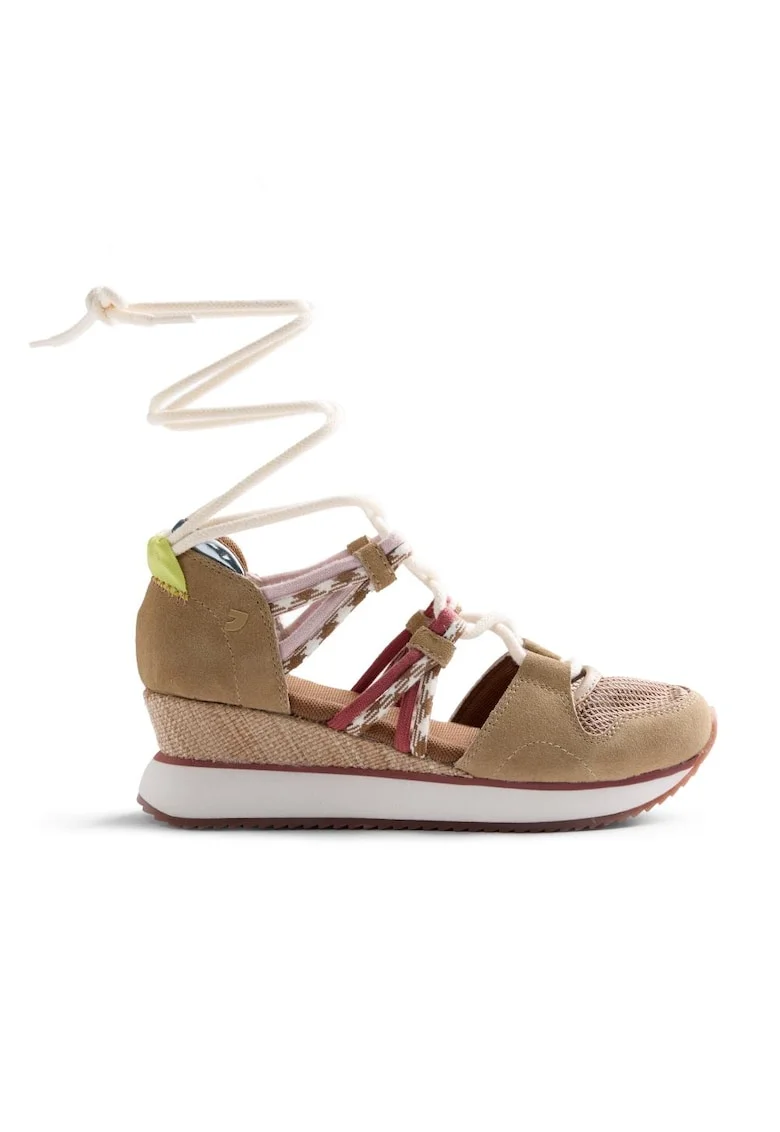 Espadrile wedge Rongai, Maro camel