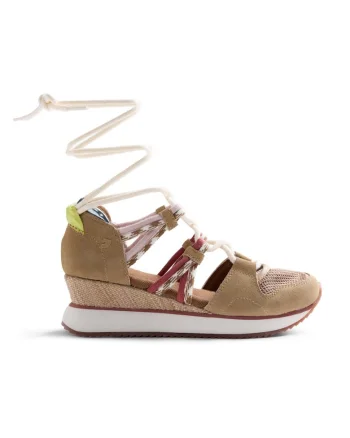 Espadrile wedge Rongai, Maro camel