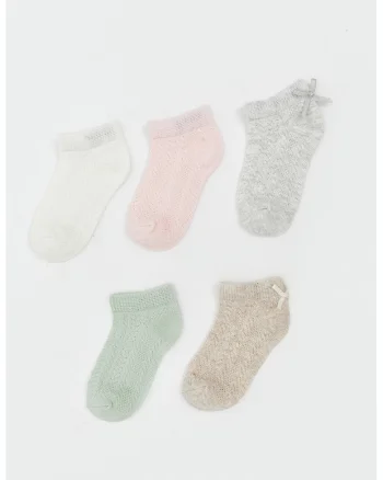 Set de sosete scurte din amestec de bumbac - 5 perechi, Multicolor