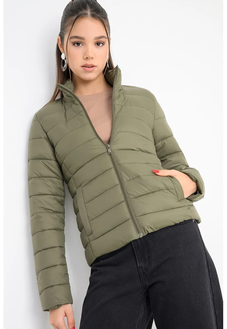 Geaca matlasata Cami, Verde sparanghel