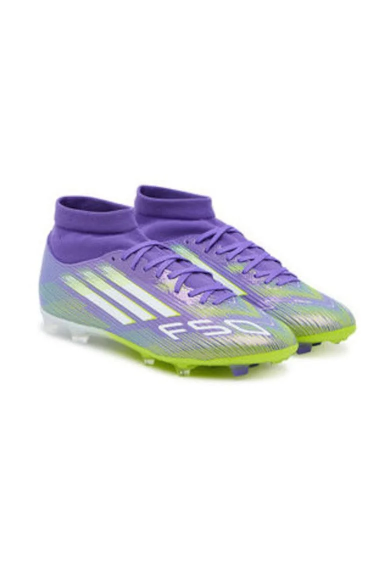 Pantofi sport cu constructie tip soseta si crampoane, pentru, Lila/Multicolor