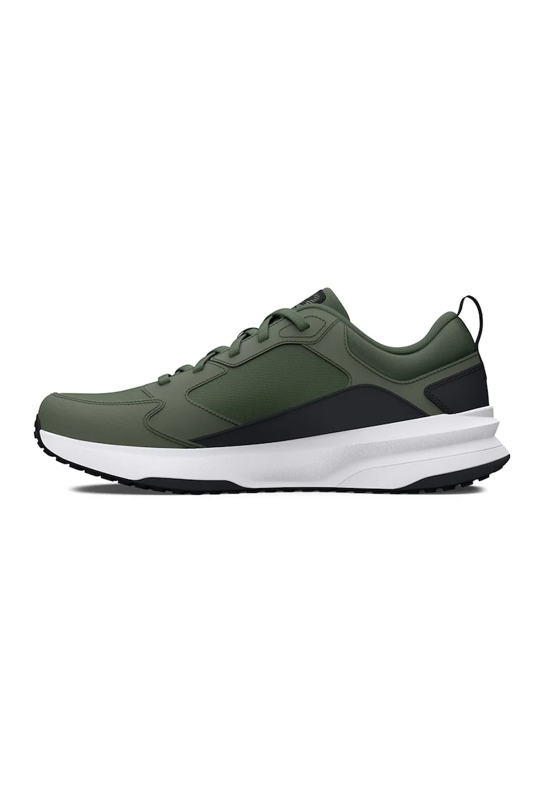 Pantofi Charged Edge din piele cu insertii din plasa pentru antrenament, Kaki