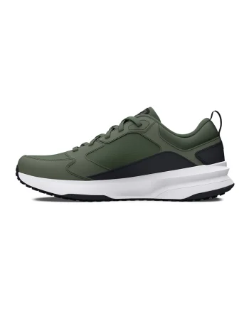 Pantofi Charged Edge din piele cu insertii din plasa pentru antrenament, Kaki