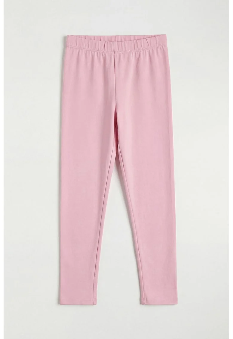 Colanti uni din amestec de bumbac, Roz pastel