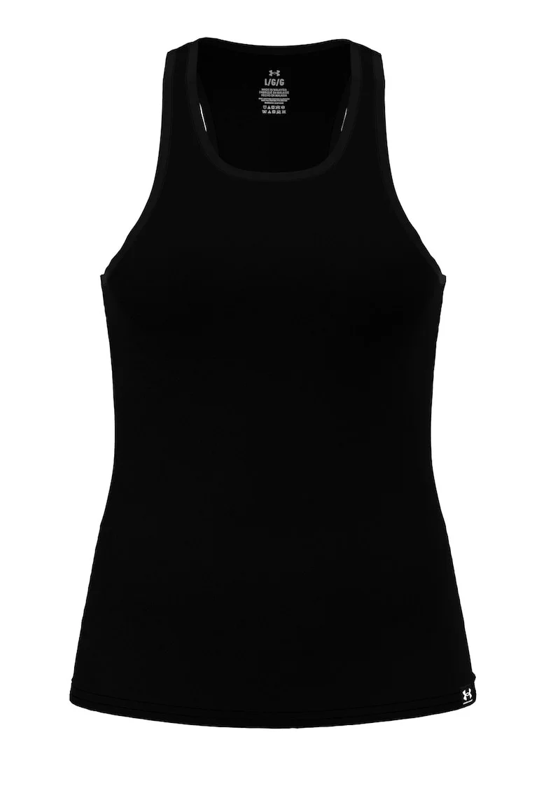 Top cu decolteu racerback Motion, Negru