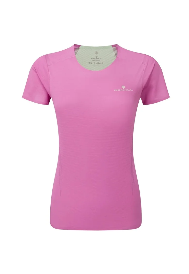 Tricou alergare dama  Tech Race SS 2024, Roz