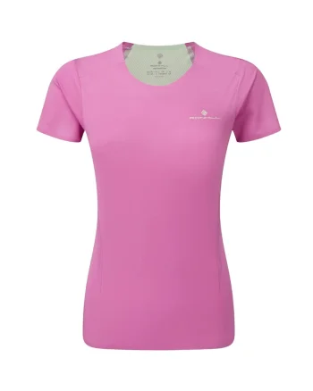 Tricou alergare dama  Tech Race SS 2024, Roz
