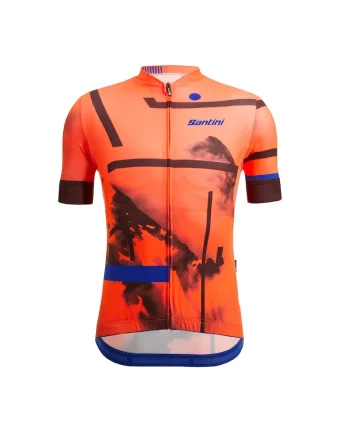 Tricou ciclism barbati  Delta Berg, Portocaliu