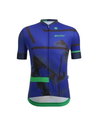 Tricou ciclism barbati  Delta Berg, Albastru
