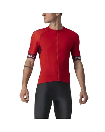 Tricou ciclism barbati  Entrata Vi, Rosu
