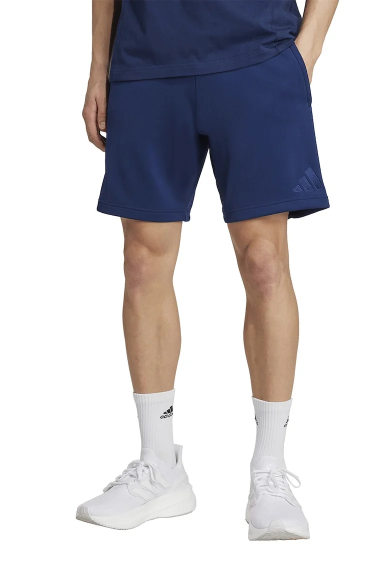 Pantaloni scurti cu buzunare laterale pentru fotbal, Bleumarin