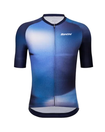 Tricou ciclism  Ombra, Alb/Albastru
