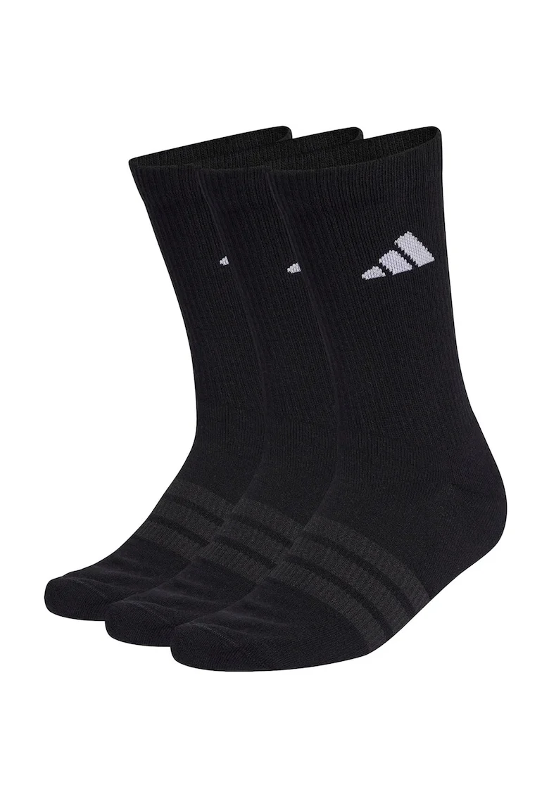 Set de sosete 3/4 unisex - 3 perechi Cushioned Sportswear Crew, Negru