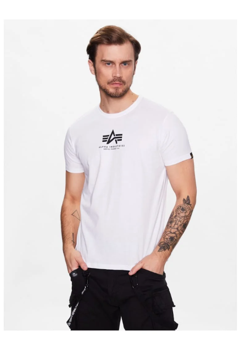Tricou barbati,  302287031, Bumbac, Alb