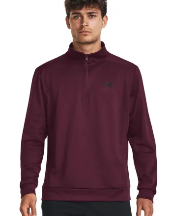 Bluza cu fenta cu fermoar pentru fitness, Visiniu