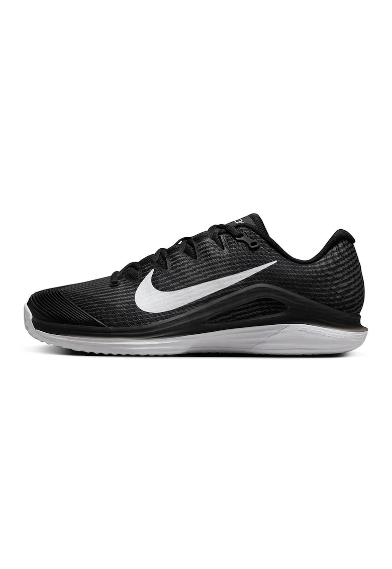 Pantofi Vapor 12 Clay Court pentru tenis, Alb/Negru