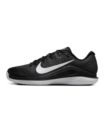 Pantofi Vapor 12 Clay Court pentru tenis, Alb/Negru