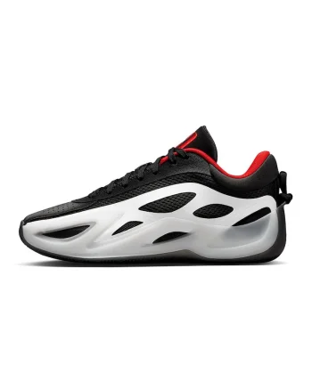 Pantofi Jordan Heir Series 2 din plasa si piele ecologica pentru baschet, Alb/Negru