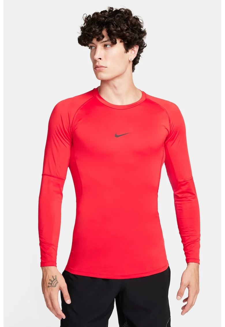 Bluza slim fit cu tehnologie Dri-FIT pentru fotbal, Coral