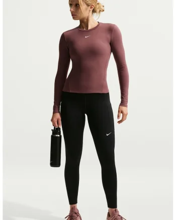 Colanti cu talie inalta pentru fitness, Negru/Negru stins
