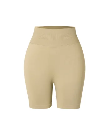 Colanti scurti pentru fitness Blaze, Bej