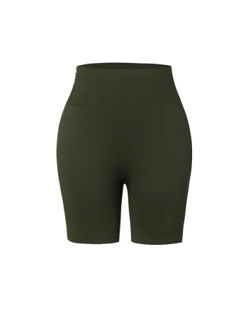 Colanti scurti pentru fitness Blaze, Verde inchis
