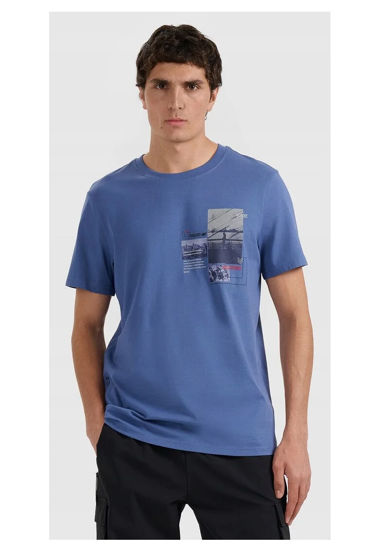 Tricou barbati,  bumbac, confortabil, bleumarin