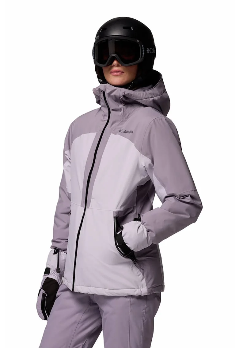 Jacheta impermeabila pentru ski Liftline, Lila pal/Violet prafuit