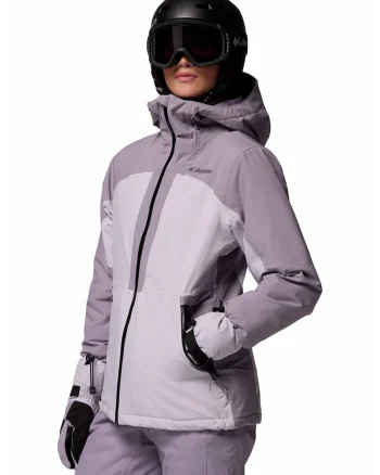 Jacheta impermeabila pentru ski Liftline, Lila pal/Violet prafuit