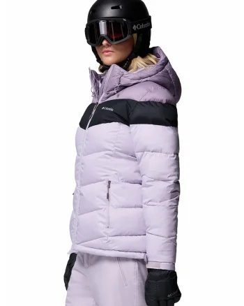 Jacheta cu gluga pentru schi Abbott Peak II, Negru/Lila pal