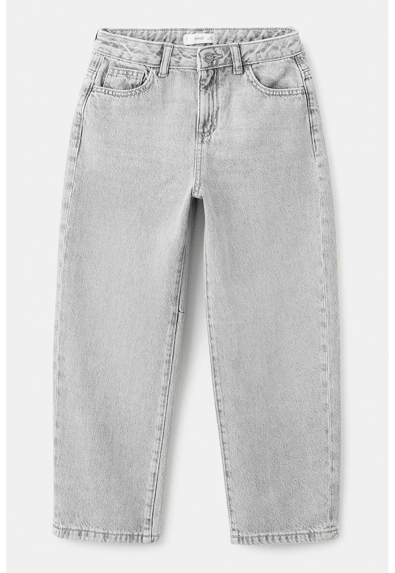 Blugi relaxed fit, Gri deschis