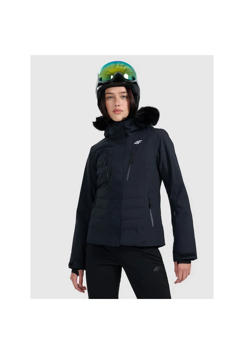 Geaca de schi dama  NeoDry 10000, impermeabila, respirabila, neagra, poliester