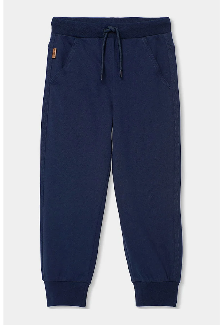 Pantaloni de trening de bumbac cu snur, Albastru ultramarin