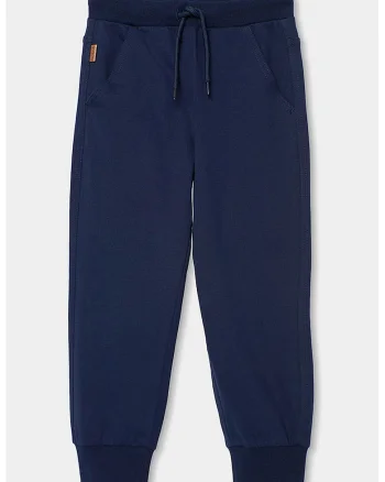 Pantaloni de trening de bumbac cu snur, Albastru ultramarin
