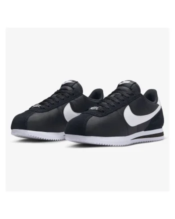 Pantofi sport dama  Cortez, piele naturala/textil, negru