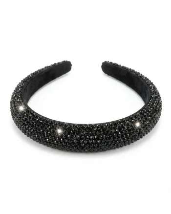 Bentita par fete  Cristale Eleganta Negru Universal
