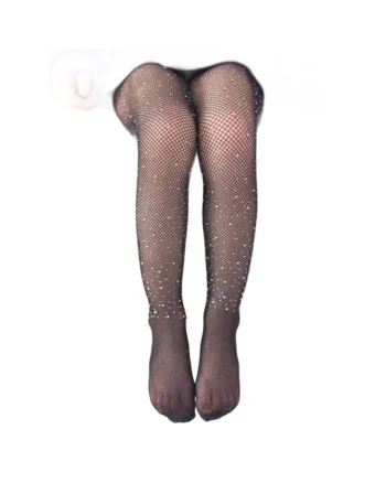 Dresuri Plasă Negre cu Strasuri pentru Fetițe – Eleganță și Versatilitate pentru Orice Ținută, Negru
