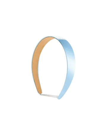 Bentita eleganta pentru fetite, albastru deschis, textura satinata, confortabila si durabila – Accesoriu ideal pentru evenimente si purtare zilnica