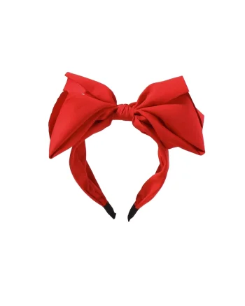 Bentita cu funda lata rosie pentru fetite - Accesoriu elegant si confortabil, ideal pentru ocazii speciale si cadouri