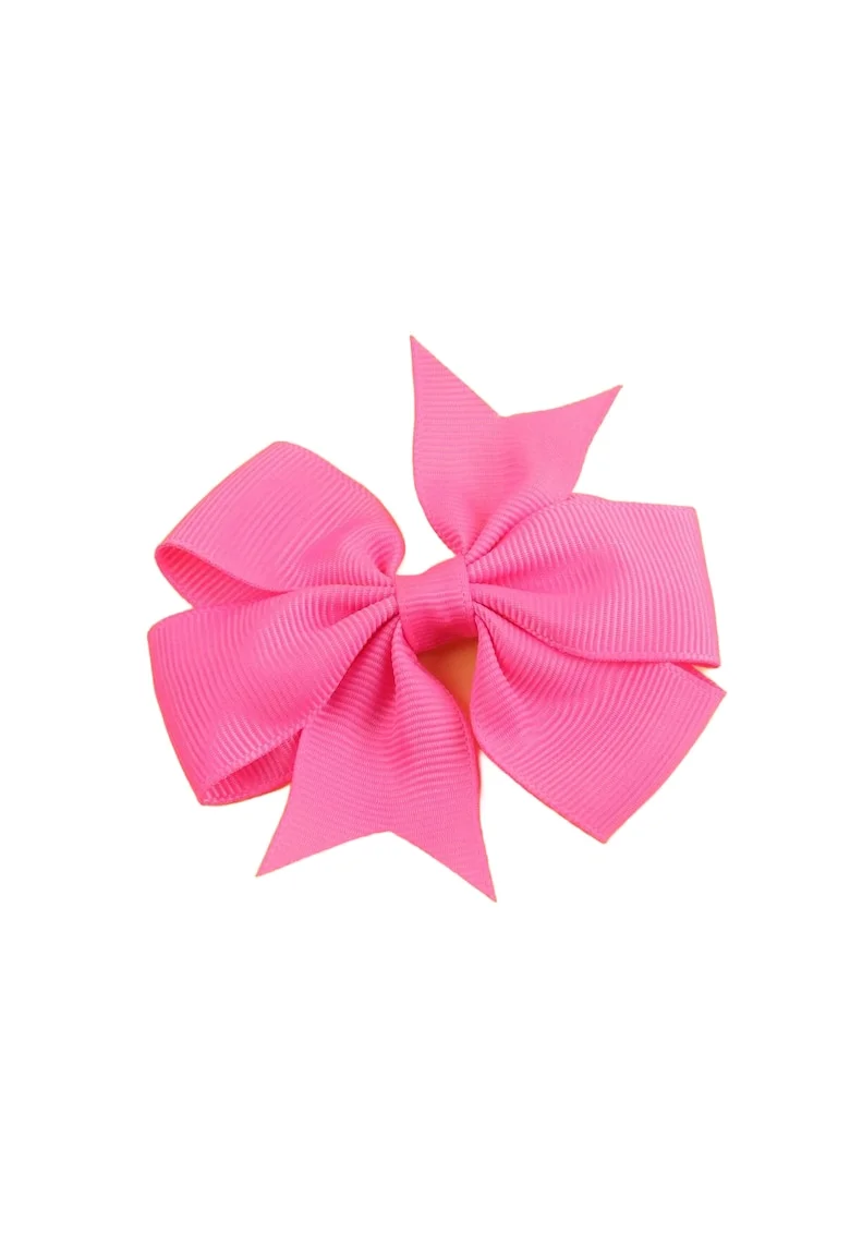 Agrafe elegante pentru fetite cu fundite roz inchis – Set 2 bucati, accesorii pentru par, 8 cm, perfecte pentru ocazii speciale si uz zilnic