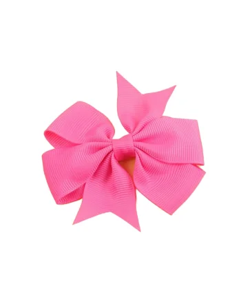 Agrafe elegante pentru fetite cu fundite roz inchis – Set 2 bucati, accesorii pentru par, 8 cm, perfecte pentru ocazii speciale si uz zilnic