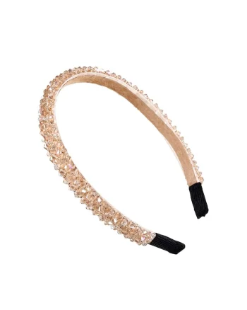 Bentita eleganta cu cristale aurii - Accesoriu premium pentru fetite, ideal pentru ocazii speciale