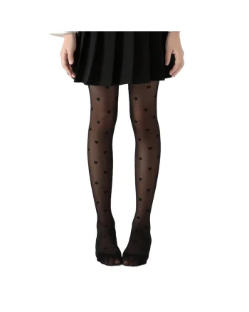 Dresuri Negre pentru Fetițe cu Model Inimioare – Eleganță și Confort pentru Orice Ținută, Negru