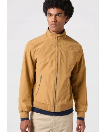 Geaca de vant barbati,  HARRINGTON, regular fit, culoare bej, bumbac,