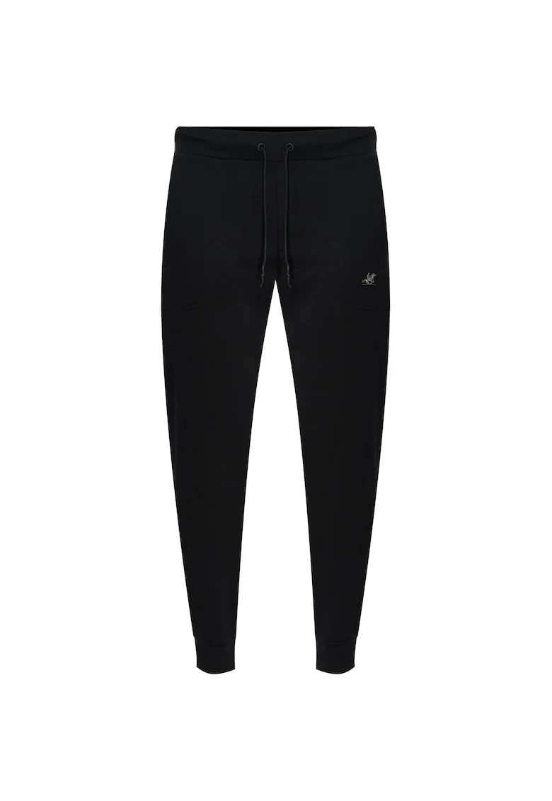 Pantaloni sport barbati, U.S. GRAND POLO, IAN 9003, negru, bumbac/poliester