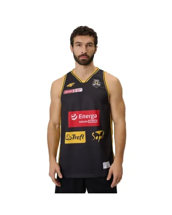 Maiou de baschet barbati,  replica Trefl Sopot, tehnologie 4FDry, negru