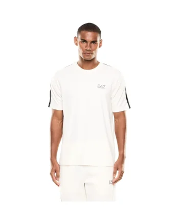 Tricou  EA7 Natural Ventus7 M SS ST 55465, Alb